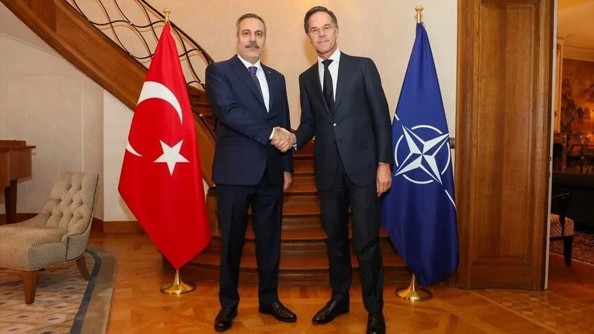 Hakan Fidan, NATO Genel Sekreteri Rutte ile bir araya geldi