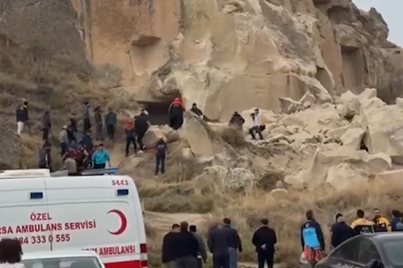 Göreme’de peribacası çöktü: 2 kişi hayatını kaybetti
