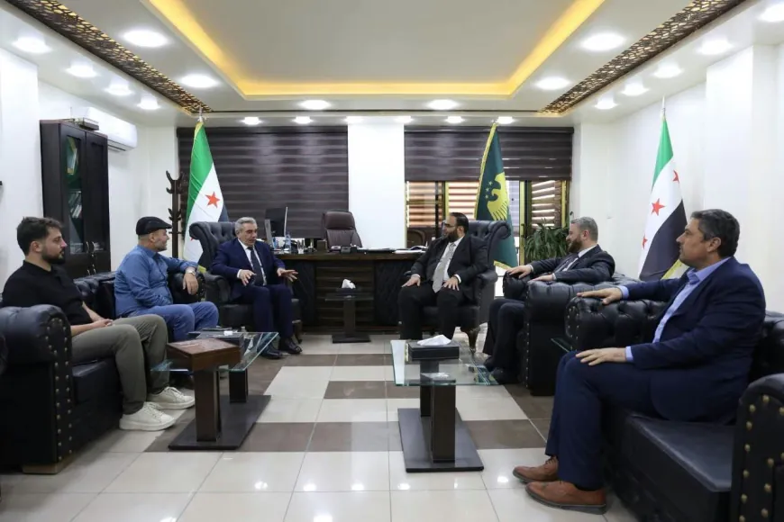 Haseke Valisi ile Sanayi Bakanı Abdülhannan Şam’da bir araya geldi